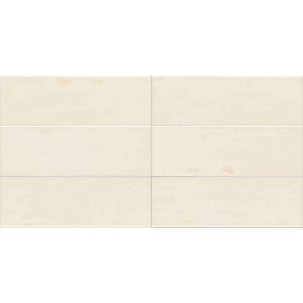 Tesoro - Maiolica 4 in. x 12 in. Ceramic Wall Tile - Crema For Discount