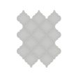 Anatolia - Soho Porcelain - Beveled Arabesque Glazed Mosaic - Loft Grey Glossy For Sale