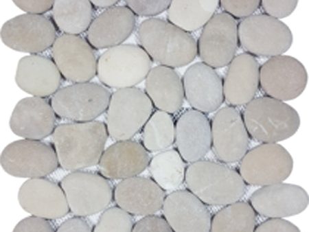 Tesoro Decorative Collection - Ocean Stone Mosaics - Classic Tan Pebble Supply