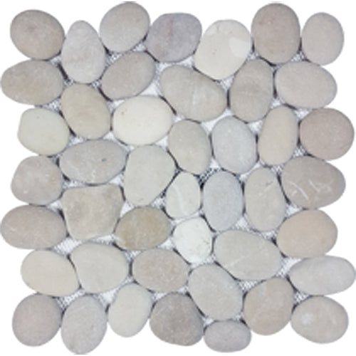 Tesoro Decorative Collection - Ocean Stone Mosaics - Classic Tan Pebble Supply