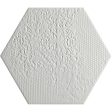 Tesoro - Milano Hex Pressed Porcelain - White Online now