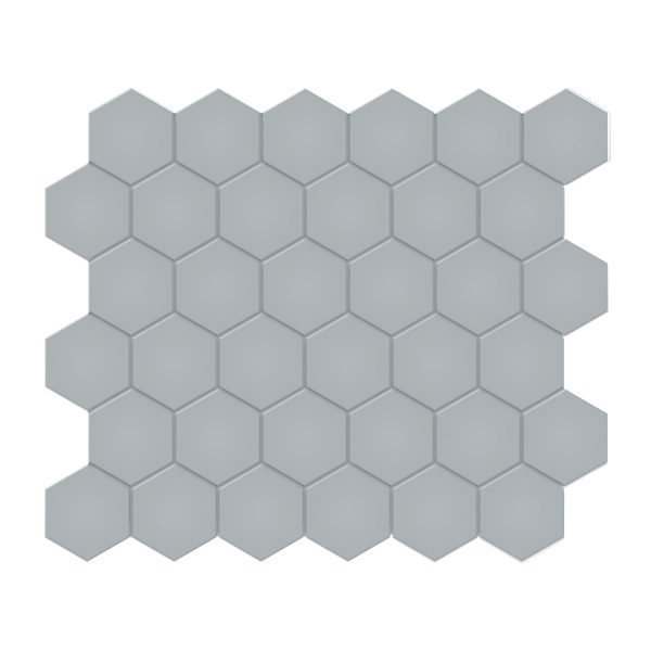 Anatolia - Soho Porcelain - 2 in. Hexagon Glazed Mosaic - Cloud Blue Matte Online Hot Sale