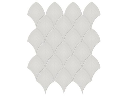 Anatolia - Soho Porcelain - Scallop Glazed Mosaic - Halo Grey Glossy Discount