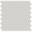 Anatolia - Soho Porcelain - 1 in. Hexagon Glazed Mosaic - Halo Grey Matte Supply