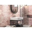 Bellagio Tile - Rain Drops Collection 3  x 12  Wall Tile - Pink Dew For Discount