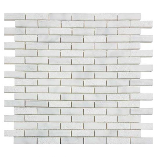 Tesoro Metropolitan Contempo - Multi Finish Carrara 5 8 in. x 2 in. Multi Strip Mosaic Online