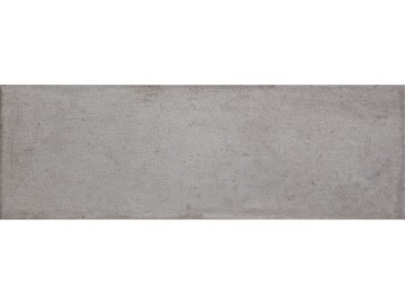 Tesoro - Maiolica 4 in. x 12 in. Ceramic Wall Tile - Grigio Sale