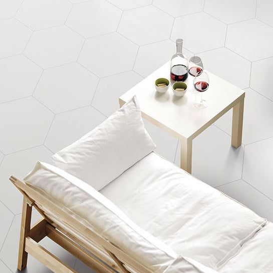 Daltile - Bee Hive 24 in. x 20 in. Porcelain Tile - White Online Sale