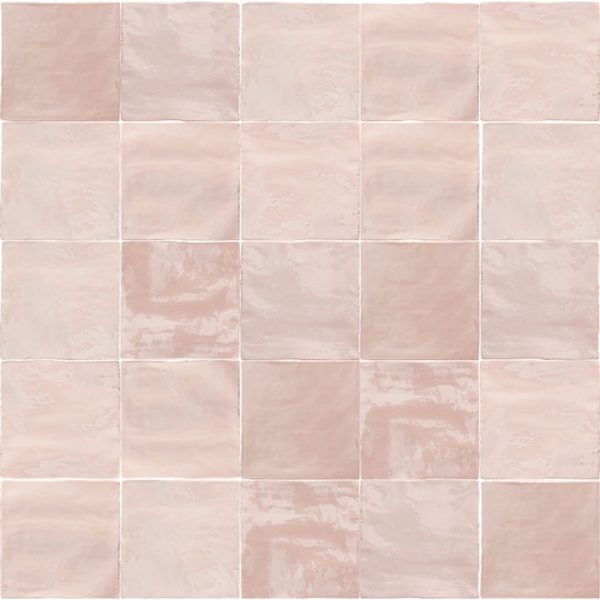 Arizona Tile - Flash 5  x 5  Ceramic Wall Tile - Blush For Sale