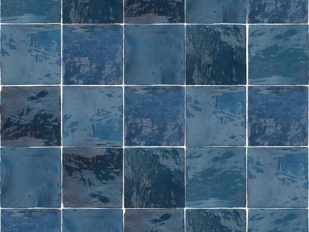 Arizona Tile - Flash 5  x 5  Ceramic Wall Tile - Cobalt Online now