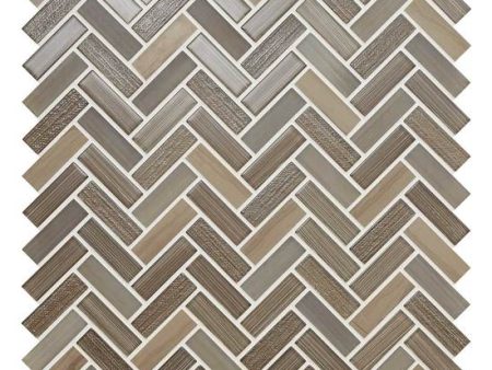 American Olean - Serentina - Herringbone Mosaic - Solitude Discount