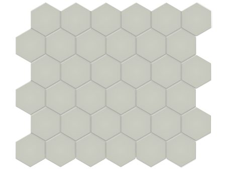 Anatolia - Soho Porcelain - 2 in. Hexagon Glazed Mosaic - Soft Sage Matte Online Hot Sale