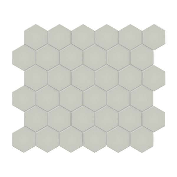 Anatolia - Soho Porcelain - 2 in. Hexagon Glazed Mosaic - Soft Sage Matte Online Hot Sale