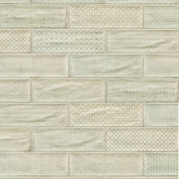 Topcu - Arles Decorative Wall Tile 4 in. x 12 in. - Cream Decor Mix Online