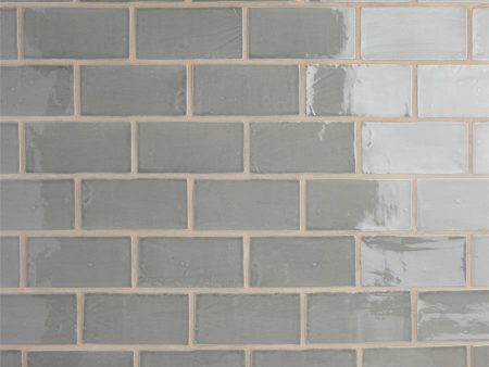 SomerTile - Chester 3  x 6  Subway Tile - Grey For Discount