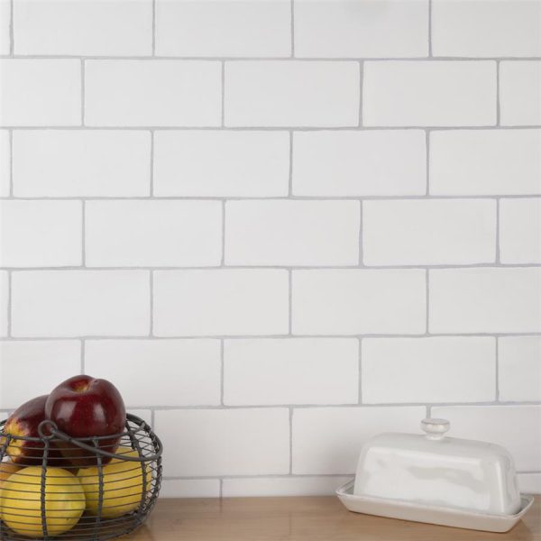 SomerTile - Chester 3  x 6  Subway Tile - Matte Bianco Online