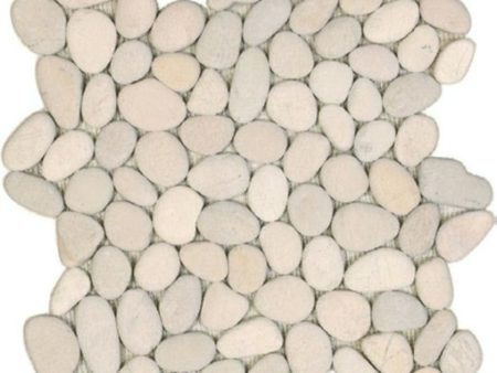 Tesoro Decorative Collection - Ocean Stone Mosaics - White Pebble Cheap