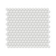 Anatolia - Soho Porcelain - 3 4 in. Penny Round Mosaic - Vintage Grey Matte Online now