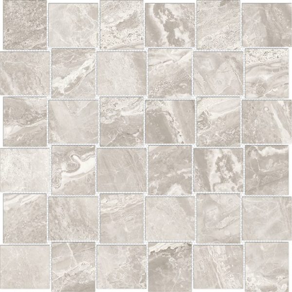 Anatolia Mayfair 2 in. x 2 in. HD Porcelain Basketweave Mosaics - Stella Argento (Matte) For Discount