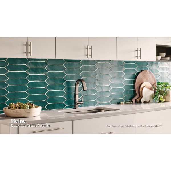 Bedrosians - Reine Collection 3  x 12  Wall Tile - Dark Teal Cheap