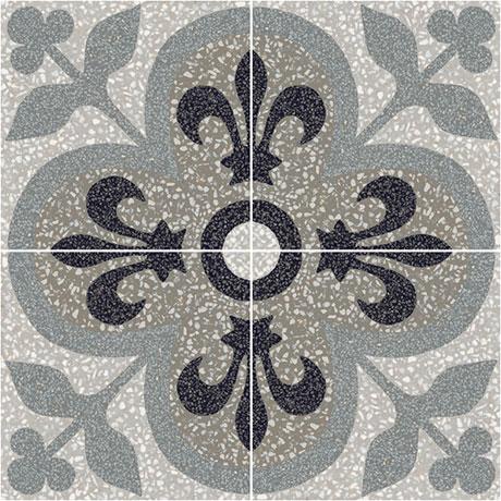 Marazzi - D_Segni™ Terrazzo - Deco Porcelain Tile - Fleur-de-lis For Discount