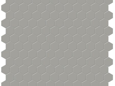 Anatolia - Soho Porcelain - 1 in. Hexagon Glazed Mosaic - Cement Chic Matte Discount