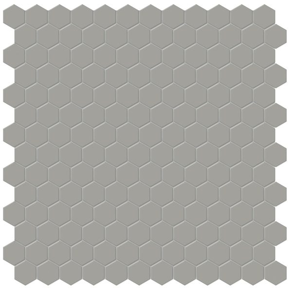 Anatolia - Soho Porcelain - 1 in. Hexagon Glazed Mosaic - Cement Chic Matte Discount