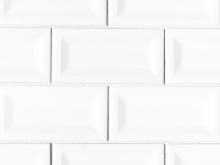 MSI - Domino - 3 in. x 6 in. Inverted Beveled White Subway Tile Discount