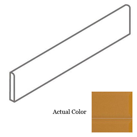 Stonepeak Ceramics - Adamas 4 in. x 12 in. Flavus Porcelain Wall Bullnose on Sale