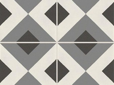 Marazzi - D_Segni™ Double Diamond- Porcelain Deco Tile - Smoke Blend For Discount