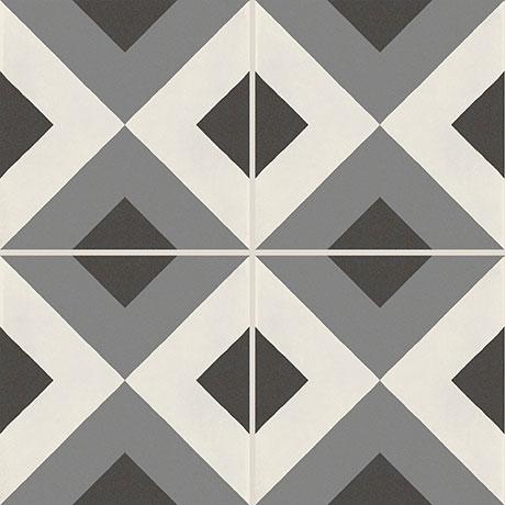 Marazzi - D_Segni™ Double Diamond- Porcelain Deco Tile - Smoke Blend For Discount