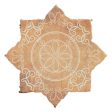 Soci Tile - Terra Cotta Series - 6  x 6  Wall Tile - Star Temple Fire Cheap