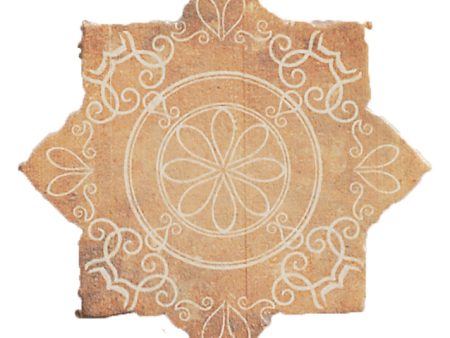 Soci Tile - Terra Cotta Series - 6  x 6  Wall Tile - Star Temple Fire Cheap