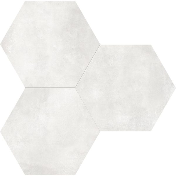 Anatolia - Form HD 7 in. x 8 in. Hexagon Porcelain Tile - Ivory For Cheap