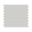 Anatolia - Soho Porcelain - 3 4 in. Penny Round Mosaic - Halo Grey Glossy Online Hot Sale