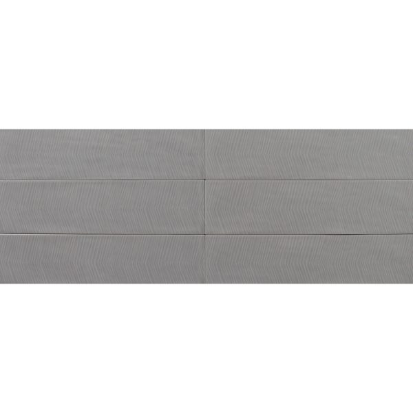 Tesoro - Albatross 3 in. x 12 in. Ceramic Wall Tile - Grey Arrow Deco Online Hot Sale