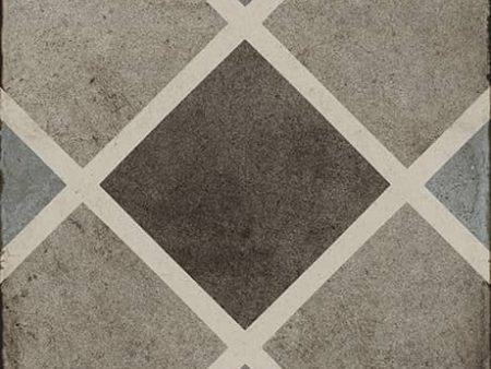 Daltile Quartetto - 8 in. x 8 in. Glazed Porcelain Tile - Cool Rombo Online now