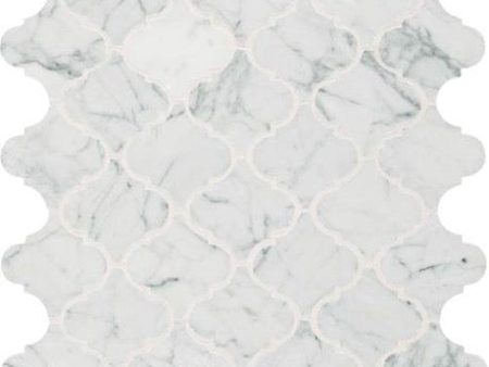 Daltile - Carrara White Baroque 3 in. x 3 in. Mosaic - Polished Online now