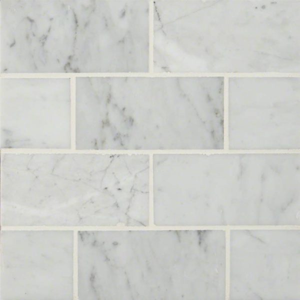 Daltile - Carrara White 3 in. x 6 in. - Honed Online now