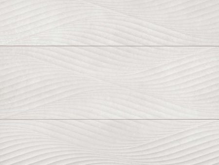 Bedrosians - Donna 13  x 40  Wave Wall Tile - Silver For Discount