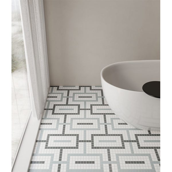 Anatolia - Soho Porcelain - Chain Pattern Mosaic - Dawn Blend Matte For Discount