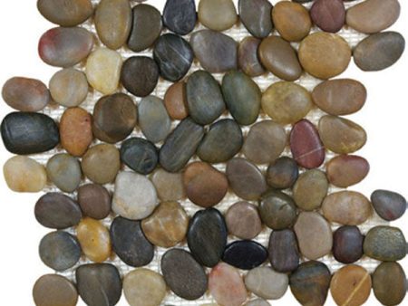 Tesoro Decorative Collection - Ocean Stone Mosaics - Tiger Eye Pebble Online Hot Sale