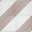 SomerTile - Triangle 6”x 6” Ceramic Wall Tile - Rustique Glossy Taupe on Sale