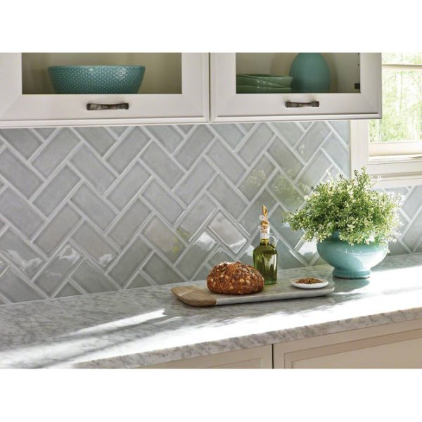 MSI - Highland Park - 3 in. x 6 in. Morning Fog Subway Tile Discount