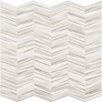 Tesoro - Chevron Porcelain Mosaic - White Online Hot Sale