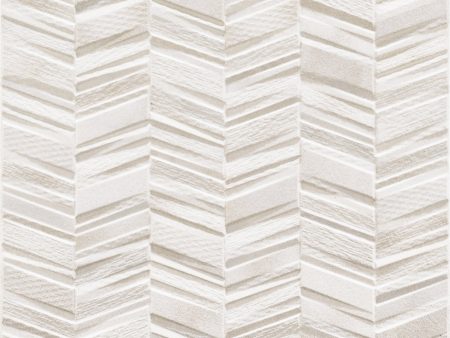 Tesoro - Chevron Porcelain Mosaic - White Online Hot Sale