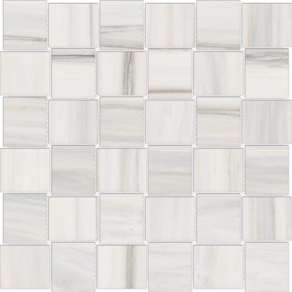 Anatolia Mayfair 2 in. x 2 in. HD Porcelain Basketweave Mosaics - Zebrino (Polished) For Sale