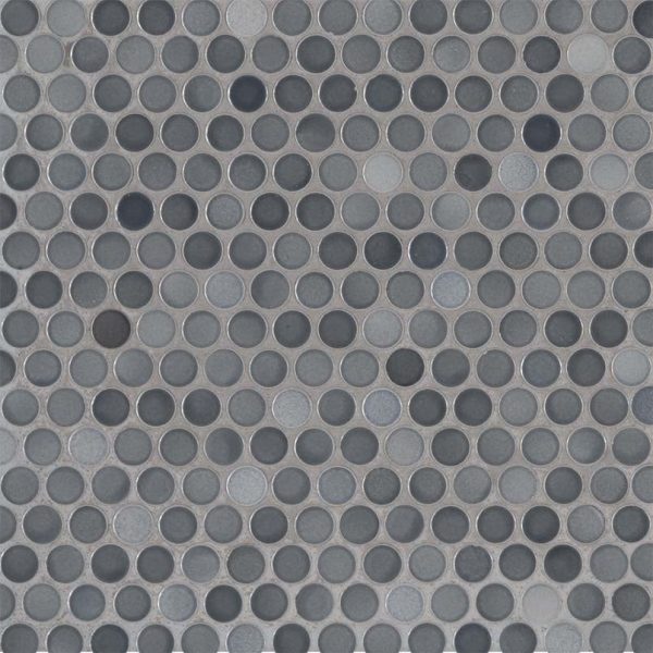 *Closeout Tile* MSI Penny Round - Grigio Mix (Matte) - Mosaic Tile - $8.50 a SF (14.45sf Per Box) Fashion