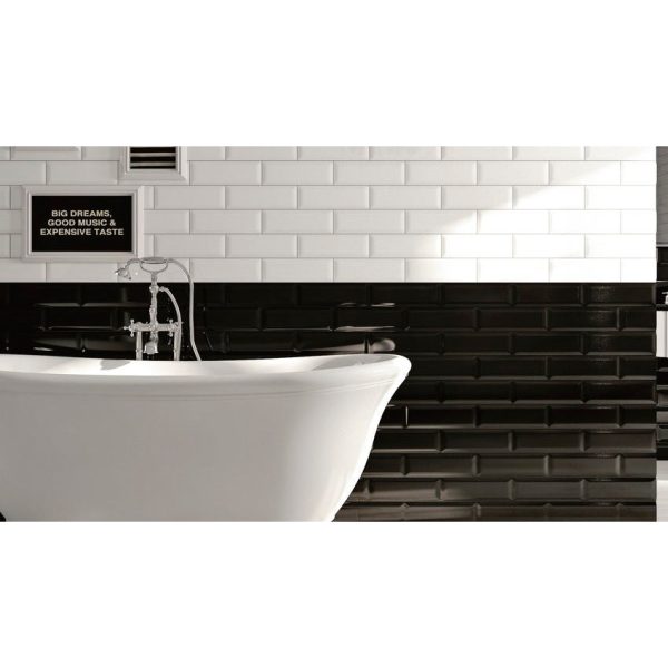 Stonepeak Ceramics - Adamas 4 in. x 12 in. Ater Porcelain Wall Bullnose Discount