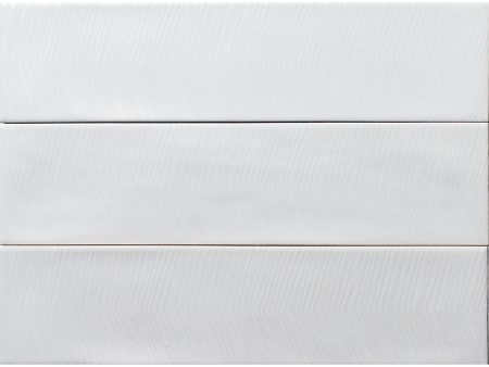 Tesoro - Albatross 3 in. x 12 in. Ceramic Wall Tile - White Arrow Deco Online